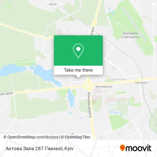 Актова Зала 287 Гімназії map