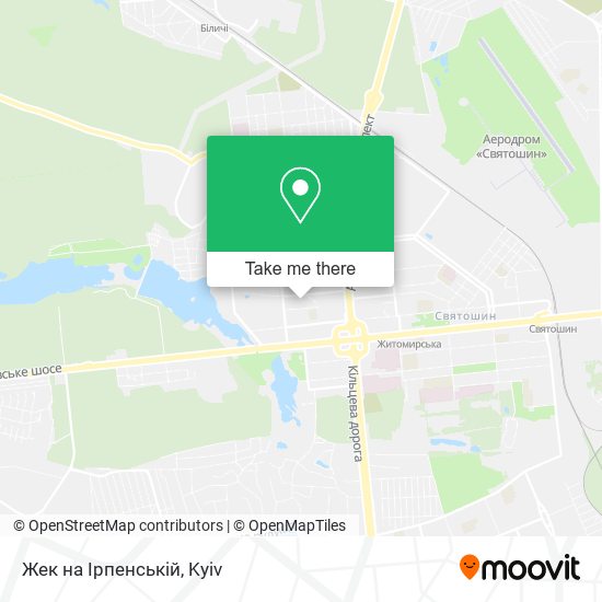 Жек на Ірпенській map