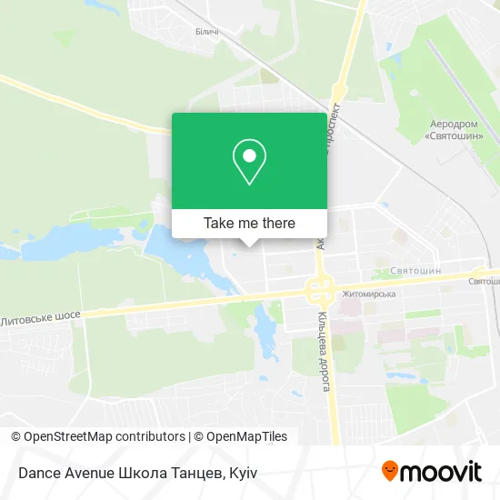 Карта Dance Avenue Школа Танцев