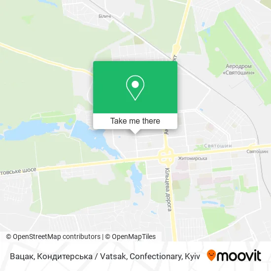 Вацак, Кондитерська / Vatsak, Confectionary map