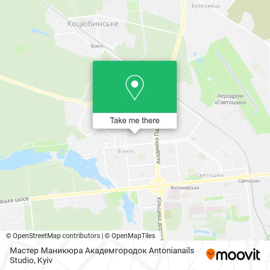 Карта Мастер Маникюра Aкадемгородок Antonianails Studio