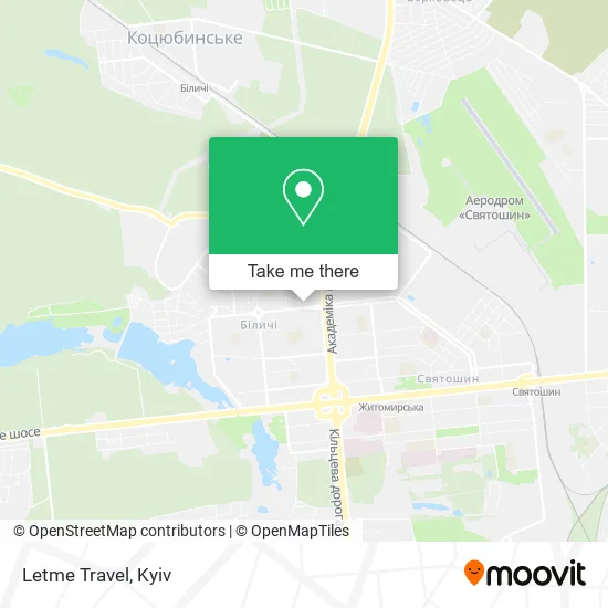 Карта Letme Travel