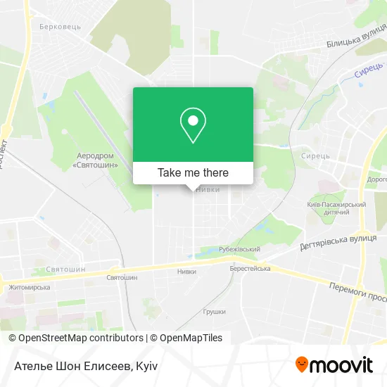 Ателье Шон Елисеев map