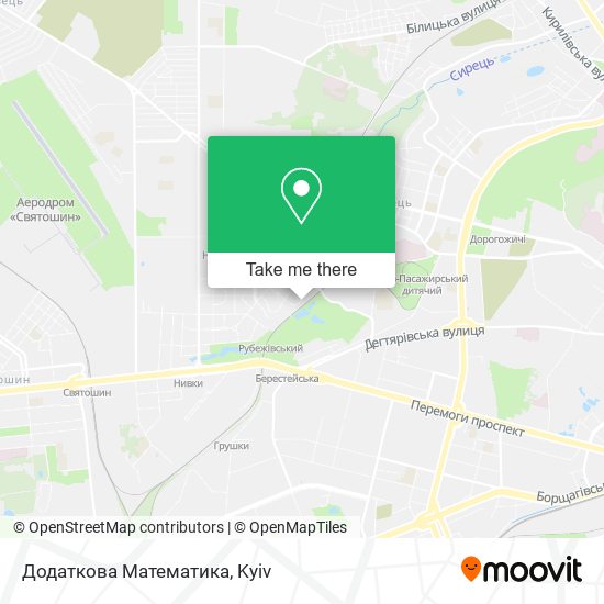 Додаткова Математика map