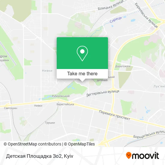 Карта Детская Площадка Зо2