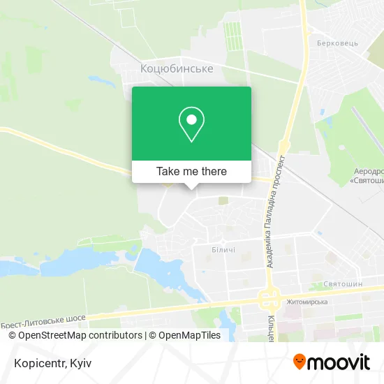 Карта Kopicentr