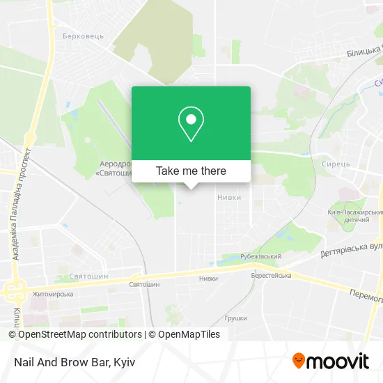 Карта Nail And Brow Bar