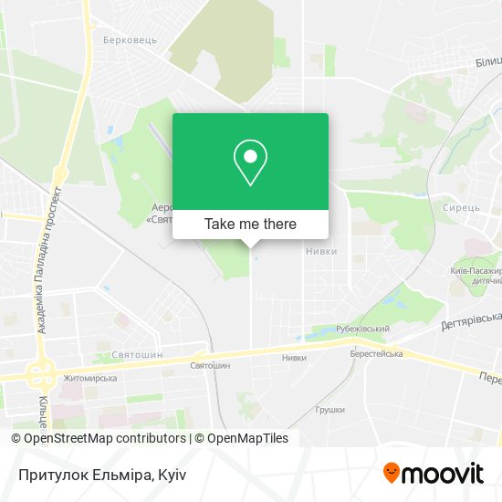 Притулок Ельміра map