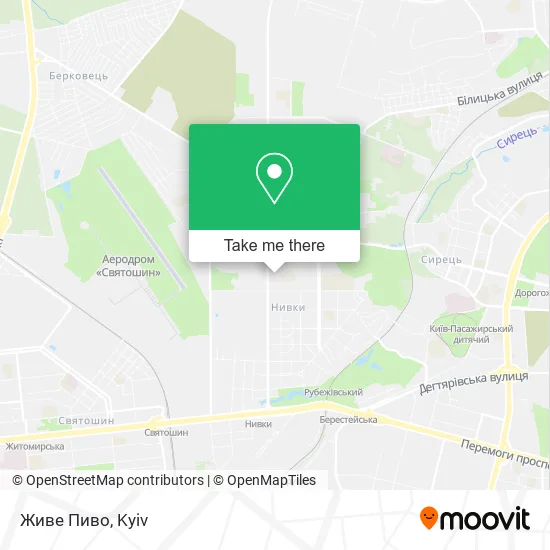 Карта Живе Пиво