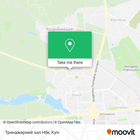 Карта Тренажерний зал Нбк