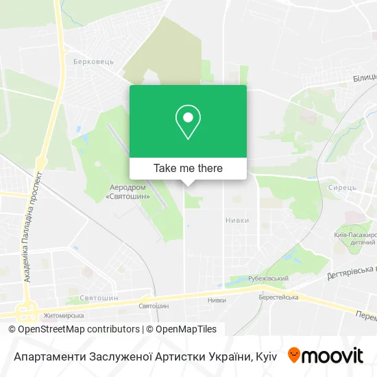 Апартаменти Заслуженої Артистки України map