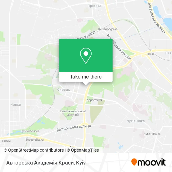 Карта Авторська Академія Краси