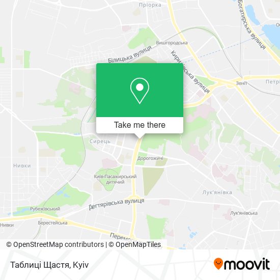 Таблиці Щастя map