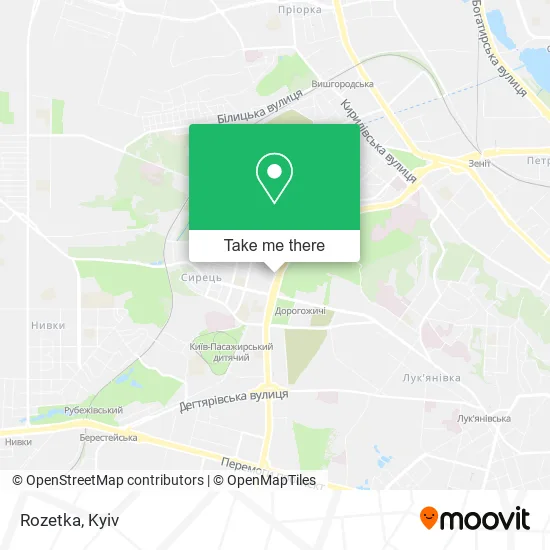 Карта Rozetka