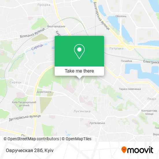 Карта Овруческая 28б