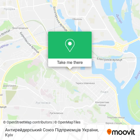Карта Антирейдерський Союз Підприємців України