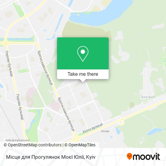 Місце для Прогулянок Моєї Юлії map