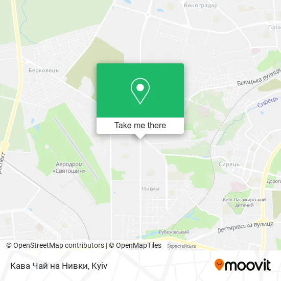 Карта Кава Чай на Нивки