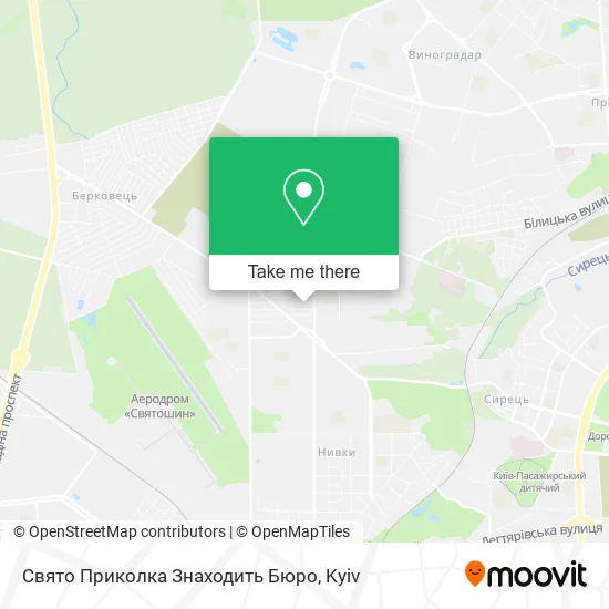Свято Приколка Знаходить Бюро map