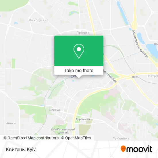 Квитень map