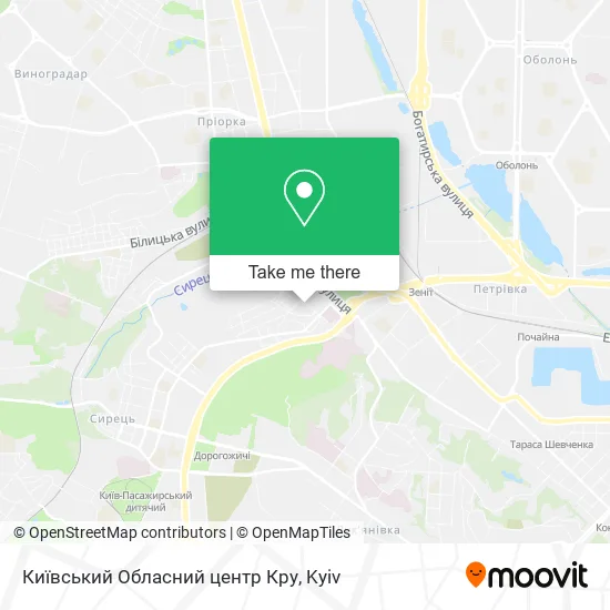 Київський Обласний центр Кру map