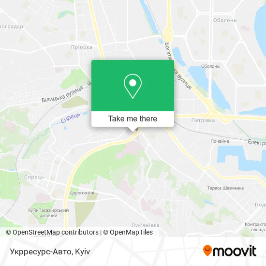 Карта Укрресурс-Авто