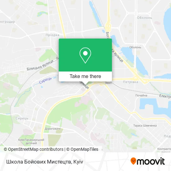 Карта Школа Бойових Мистецтв