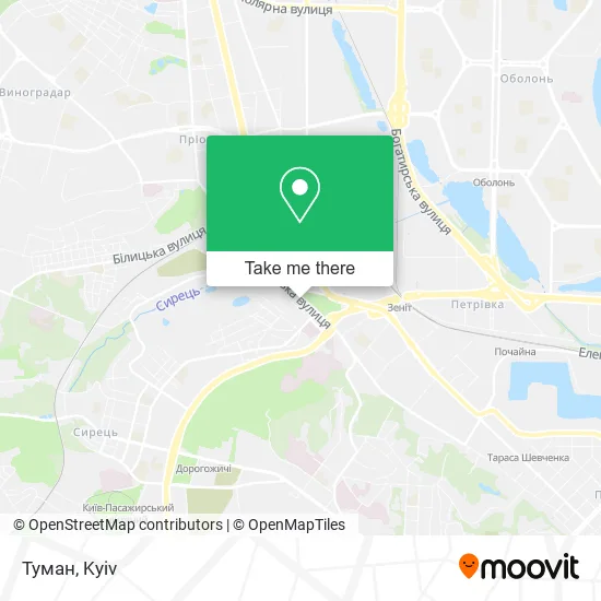 Карта Туман