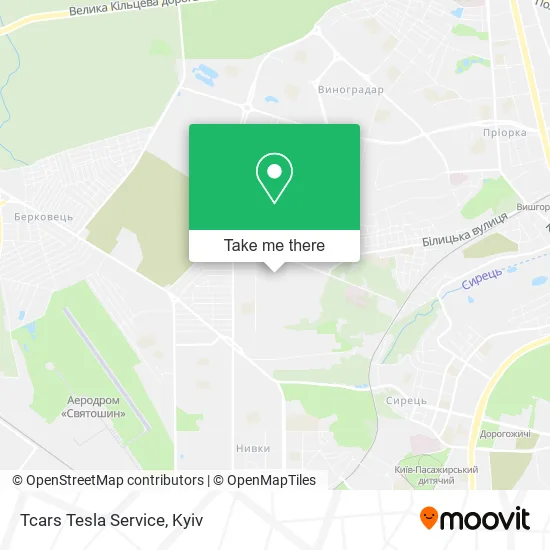 Карта Tcars Tesla Service