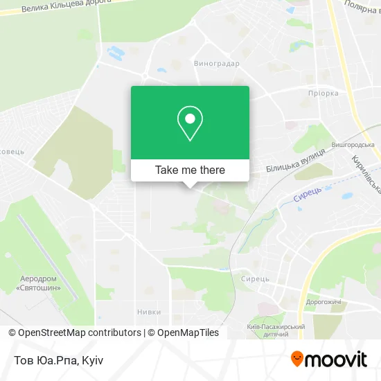 Карта Тов Юа.Рпа