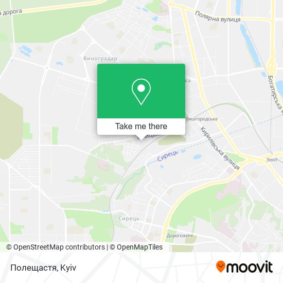Полещастя map