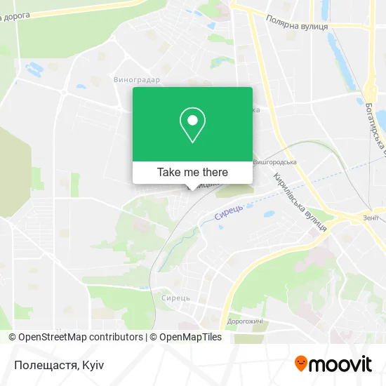 Полещастя map