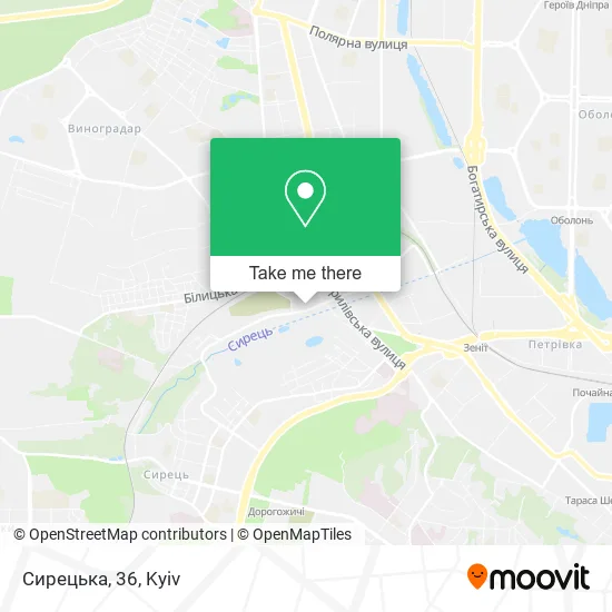 Сирецька, 36 map