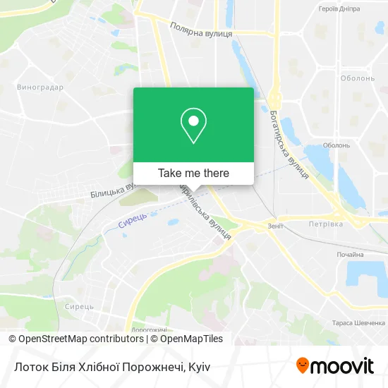 Лоток Біля Хлібної Порожнечі map