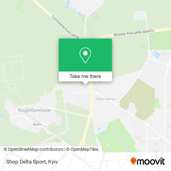 Карта Shop Delta Sport