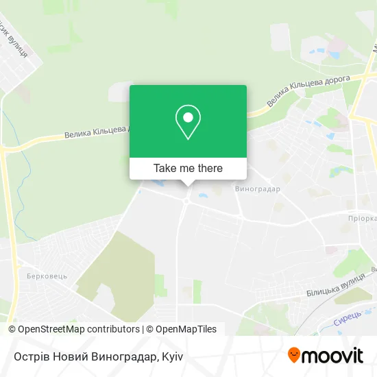 Карта Острів Новий Виноградар