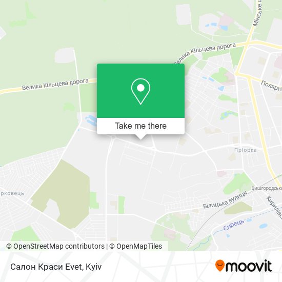 Карта Салон Краси Evet