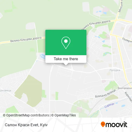 Салон Краси Evet map