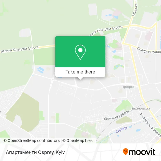 Карта Апартаменти Osprey