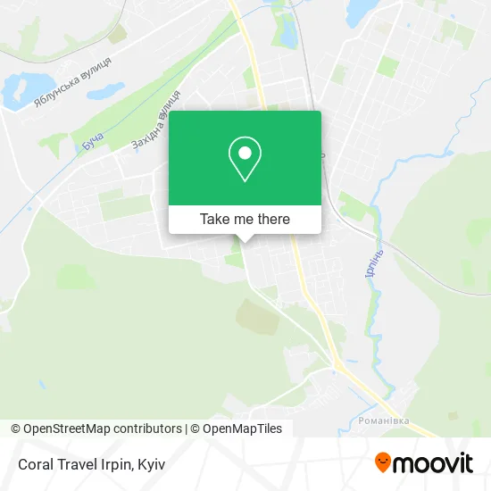 Карта Coral Travel Irpin