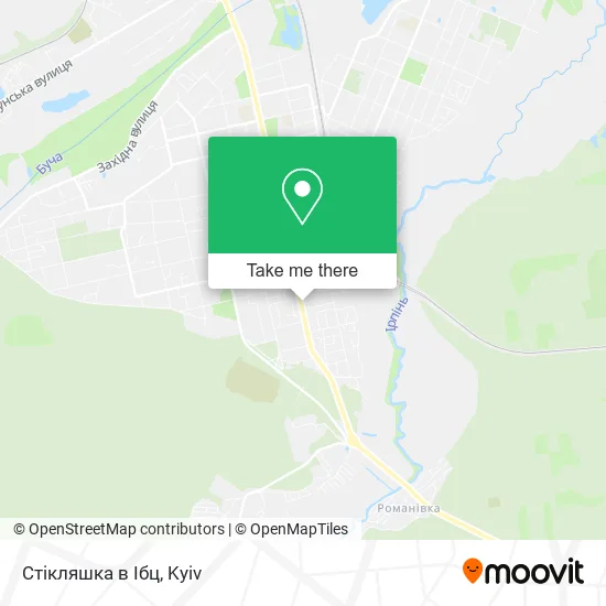 Карта Стікляшка в Ібц