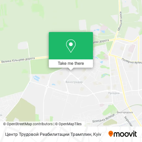 Карта Центр Трудовой Реабилитации Трамплин