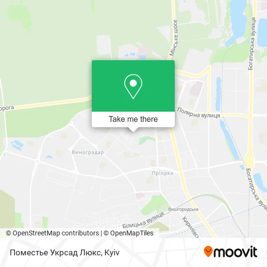 Карта Поместье Укрсад Люкс