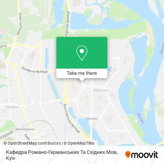 Кафедра Романо-Германських Та Схiдних Мов map