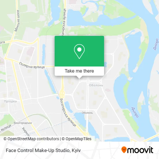 Face Control Make-Up Studio map