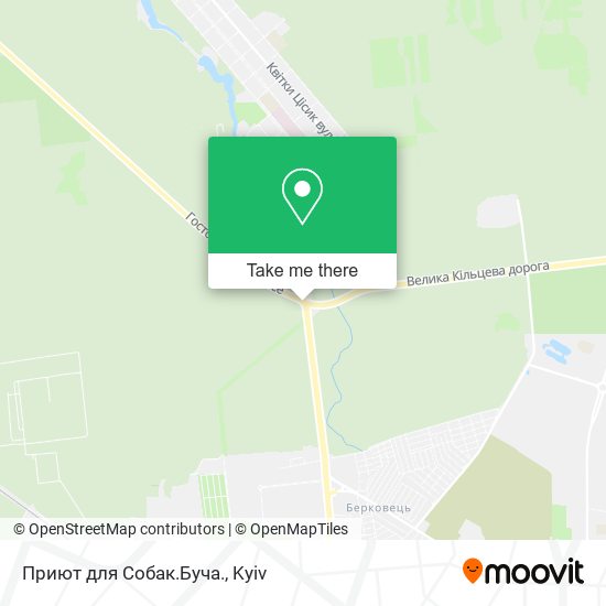 Приют для Собак.Буча. map