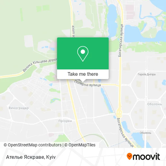 Ателье Яскраве map