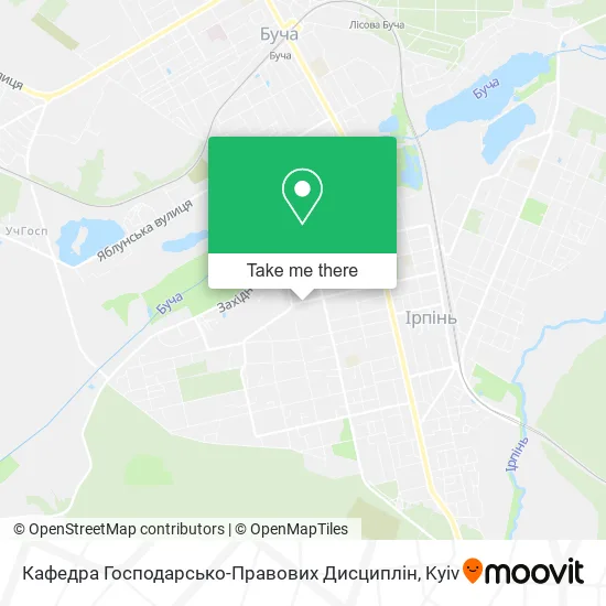 Карта Кафедра Господарсько-Правових Дисциплін