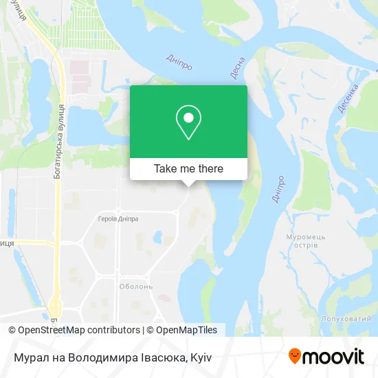 Мурал на Володимира Івасюка map