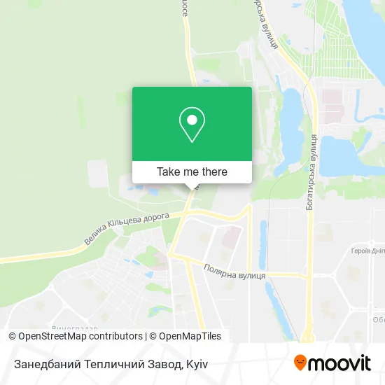Занедбаний Тепличний Завод map